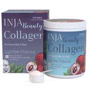 INJA Beauty Marine Collagen for Skin, Hair & Nails - Lychee Flavour (125 g)