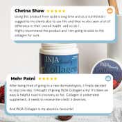 INJA Beauty Marine Collagen for Skin, Hair & Nails - Lychee Flavour (125 g)