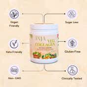 INJA Veg Collagen Peptide, 100% Vegetarian Collagen For Skin - Natural Flavour (150 g)