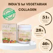 INJA Veg Collagen Peptide, 100% Vegetarian Collagen For Skin - Natural Flavour (150 g)