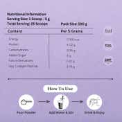 INJA Veg Collagen Peptide, 100% Vegetarian Collagen For Skin - Blackcurrant Flavour (150 g)
