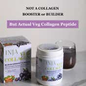 INJA Veg Collagen Peptide, 100% Vegetarian Collagen For Skin - Blackcurrant Flavour (150 g)