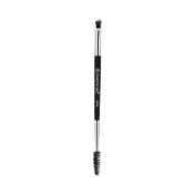 Europe Girl 94 Double Ends Angled Eyebrow Brush & Spoolie Brush - Black & Silver