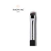 Europe Girl 94 Double Ends Angled Eyebrow Brush & Spoolie Brush - Black & Silver