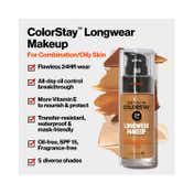 Revlon Colorstay Makeup Foundation For Combination-Oily Skin SPF 15 - 360 Golden Caramel (30 ml)