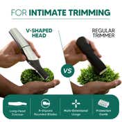 LetsShave Beard Body & Balls All In One Trimmer for Men - Black & Green