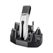 Beardo Chrome Beast Grooming Kit Black & APE-X 3-In-1 Multipurpose Trimmer - Black & Red Combo