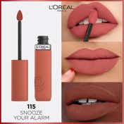 L'Oreal Paris Matte Resistance Liquid Lipstick SNOOZE YOUR ALARM 115 + Garnier Micellar Water Combo