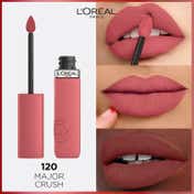L'Oreal Paris Matte Resistance Liquid Lipstick MAJOR CRUSH 120 + Garnier Micellar Water Combo