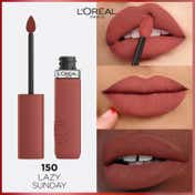 L'Oreal Paris Matte Resistance Liquid Lipstick LAZY SUNDAY 150 + Garnier Micellar Water Combo