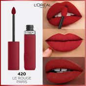 L'Oreal Paris Matte Resistance Liquid Lipstick LE ROUGE 420 + Garnier Micellar Water Combo