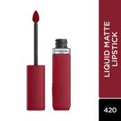 L'Oreal Paris Matte Resistance Liquid Lipstick LE ROUGE 420 + Garnier Micellar Water Combo