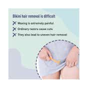 Sirona Reusable Bikini Hair Removal Razor For Women - White, Blue
