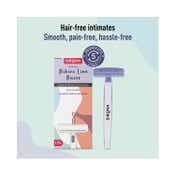 Sirona Reusable Bikini Hair Removal Razor For Women - White, Blue