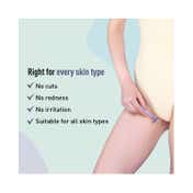 Sirona Reusable Bikini Hair Removal Razor For Women - White, Blue