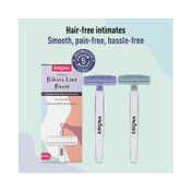Sirona Reusable Bikini Hair Removal Razor For Women - White, Blue, Grey (2 Pcs)