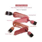 KIRO Four Play Non Stop Airy Matte Liquid Lipstick - Ultimate Quad (5.5 ml)