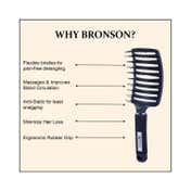 Bronson Professional Paddle Vented For Detangling And Instant Hair Volume Hair Brush
