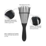 Bronson Professional Wet And Dry Hair Detangler Hair Brush With Spacing Clip