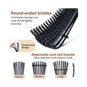 Bronson Professional Wet And Dry Hair Detangler Hair Brush With Spacing Clip