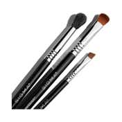 Sigma Beauty Perfect Eyes Brush Set - Black, Silver (3Pcs)