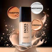 Faces Canada Flawless Matte Foundation - Rose Ivory 011, 12 HR Hydration + SPF 18 (30 ml)