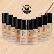 Faces Canada Flawless Matte Foundation - Honey Beige 031, 12 HR Hydration + SPF 18 (30 ml)