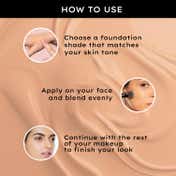 Faces Canada Flawless Matte Foundation - Honey Beige 031, 12 HR Hydration + SPF 18 (30 ml)