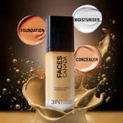 Faces Canada Flawless Matte Foundation - Warm Sand 042, 12 HR Hydration + SPF 18 (30 ml)