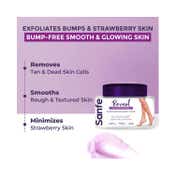 Sanfe Bumps Erasing Body Scrub For Rough Bumpy Skin Tan Strawberry Legs Remove Dirt (100g)