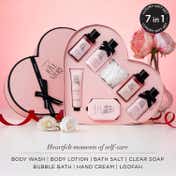 Kimirica Love Story Moment Gift Set for Men & Women Luxury Bath and Body Care Gift Set (7 Pcs)