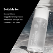 The Formularx 6% AHA BHA Exfoliator with 5% Glycolic & 1% Salicylic Acid for Rough Skin (100 ml)