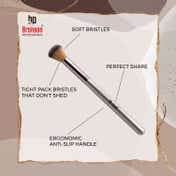 Bronson Professional Classic Powder Makeup Brush - Silver, Pink