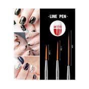 Bronson Professional Nail Art Acrylic UV Polish Brushes Tool Kit - White (15pcs)