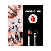 Bronson Professional Nail Art Acrylic UV Polish Brushes Tool Kit - White (15pcs)