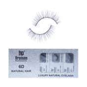 Bronson Professional Pair 6D Long & Natural False Eyelashes - 113 - Black (10 Pairs)
