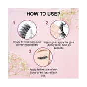 Bronson Professional Pair 6D Long & Natural False Eyelashes - 113 - Black (10 Pairs)