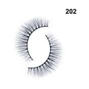 Bronson Professional Pair 6D Long & Natural False Eyelashes - 202 - Black (5 Pairs)