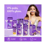 Bombae GlamUP Reusable & Painless Beauty Face Razor - Purple (3Pcs)
