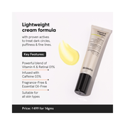 Minimalist Vitamin K + Retinal 01% Eye Cream (14g)