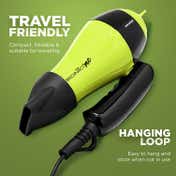 Ikonic Me Mini Speedy Hair Dryer - Black & Yellow (1 pc)