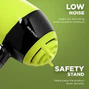 Ikonic Me Mini Speedy Hair Dryer - Black & Yellow (1 pc)