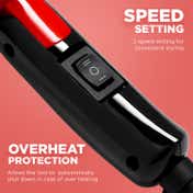 Ikonic Me Mini Speedy Hair Dryer - Black & Red (1 pc)