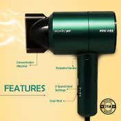 Ikonic Me Mini Vibe Hair Dryer - Black & Emerald (1 pc)