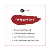 SUGAR Cosmetics Smudge Me Not Liquid Lipstick - 01 Brazen Raisin (4.5 ml)