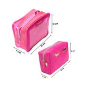 Colorbar Lips & Lashes Box Pouch - Neon Pink (2Pcs)