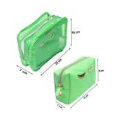 Colorbar Lips & Lashes Box Pouch - Neon Green (2Pcs)