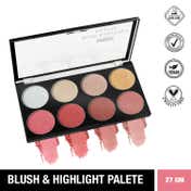 Insight Cosmetics Blush & Highlight Palette - Multi-Color (27 g)