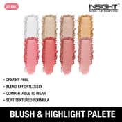 Insight Cosmetics Blush & Highlight Palette - Multi-Color (27 g)