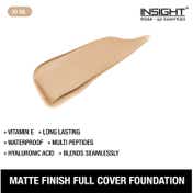 Insight Cosmetics Matte Finish Full Cover Foundation - MN18 (30 ml)